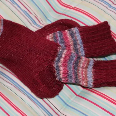 Hosenschoner fürs Fahrradfahren aus alten Socken