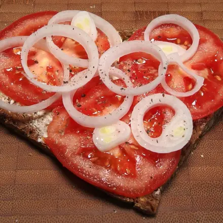 Tomaten-Zwiebel Schnitte
