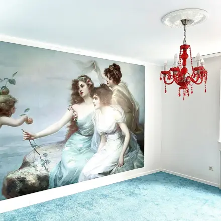 Blasen in Tapeten ausbessern