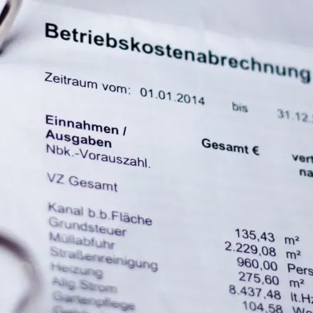 Betriebskosten prüfen, eventuell Kosten sparen