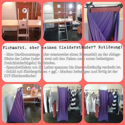Flohmarkt Kleiderständer selber basteln