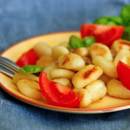 Schneller Gnocchi-Hackfleisch-Pilz-Mix