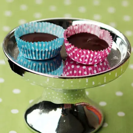 Erdnussbutter Muffins (wie Reese's)