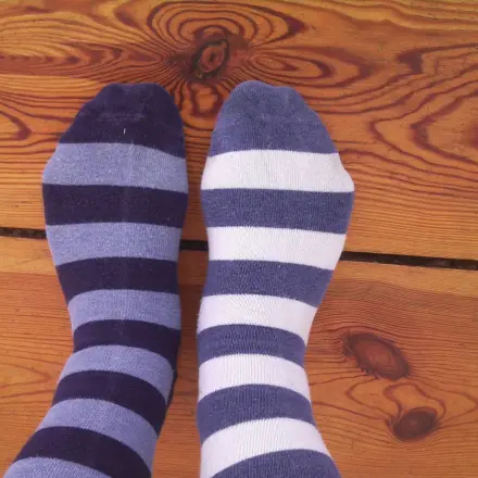 Single Socken zur Bodenpflege