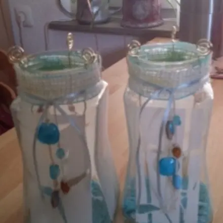 Windlichter-Bastelidee aus NC-Gläsern