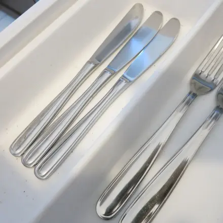 Kreide verhindert angelaufenes Besteck