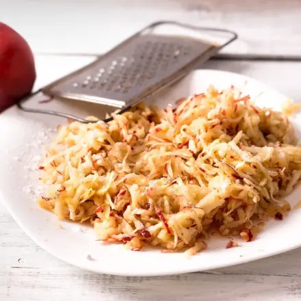 Schnelles "Apfelmus" - geraffelte Äpfel