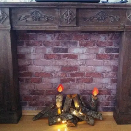Dekoidee: Kerzen aus Holzscheiten