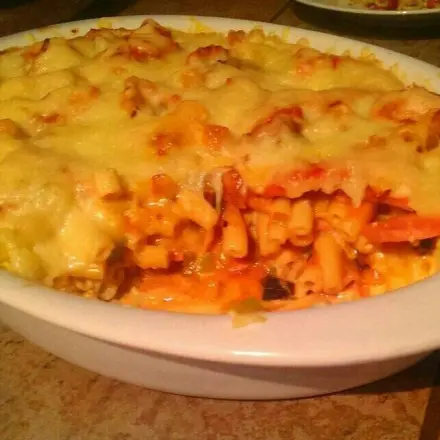 Nudelauflauf mit Lyoner