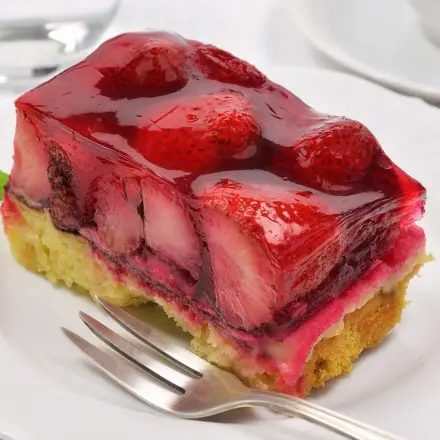 Frischer Erdbeerkuchen auch im Winter