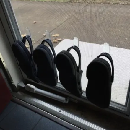 Gartenschuhe praktisch aufbewahren