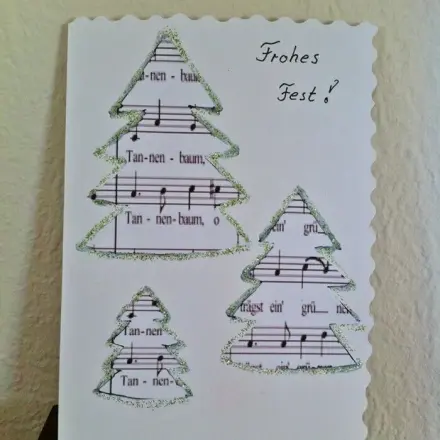 Weihnachtskarte - Oh Tannenbaum
