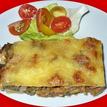 Kartoffel-Porree-Kasslerlachs-Auflauf