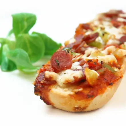 Schnelles Pizzabaguette