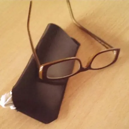 Brillenputztuch leicht aus Etui holen