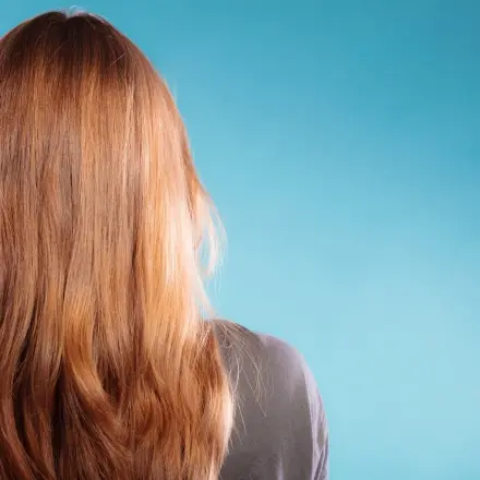 Schöne glänzende Haare