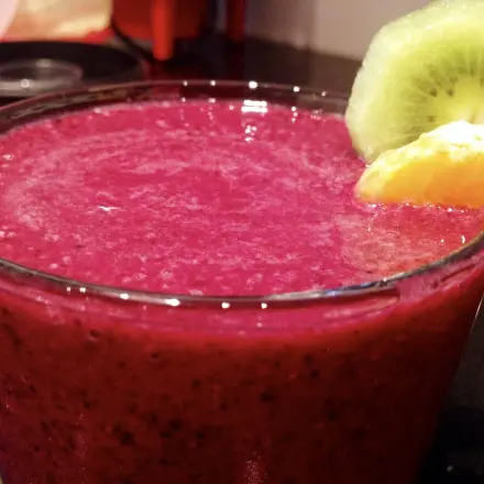 Blitzschneller Blaubeer-Bananen-Smoothie - vegan