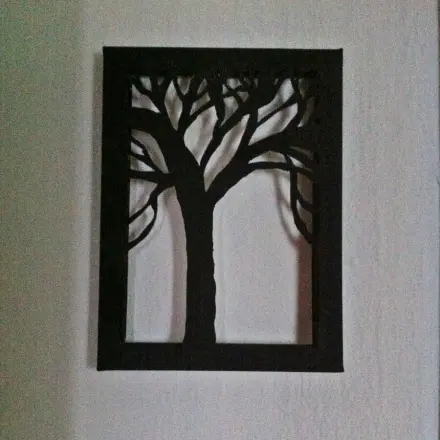 Baum Leinwandbild ganz einfach selber machen