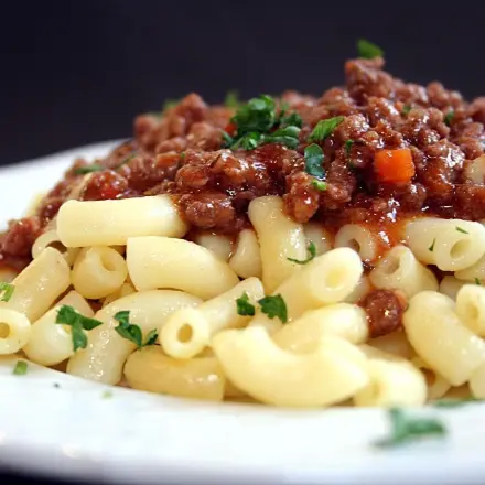Hörnchennudeln mit Hackfleisch