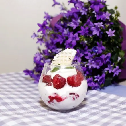 Schokokuss-Himbeer Nachtisch