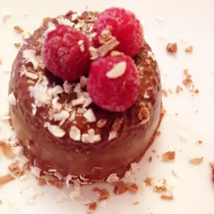 Schokoladen-Chia-Samen-Pudding- oder Eis - vegan