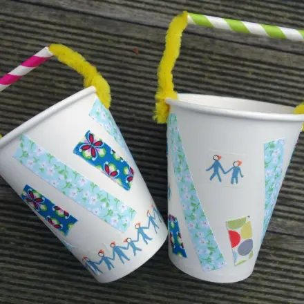 Osternest aus Kaffeebecher basteln ~ DIY