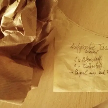 Schnittmuster aus Altpapier