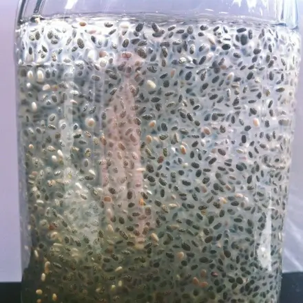 Chia-Wasser der gesunde Durstlöscher