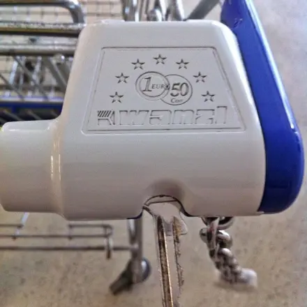 Schlüssel als Einkaufswagenchip verwenden