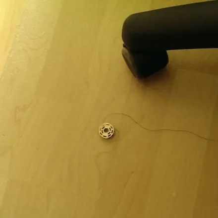 Abgewickeltes Garn nicht von Hand aufspulen