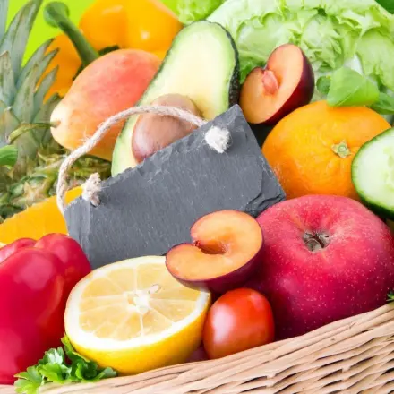 Obst und Gemüse im Sommer