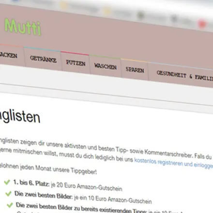 Punktevergabe ohne Gewichtung