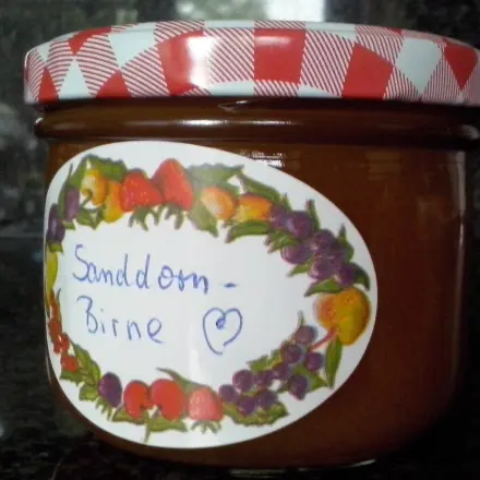Sanddorn-Birnen-Konfitüre