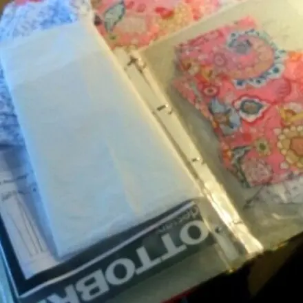 Aufbewahren von Schnittmustern