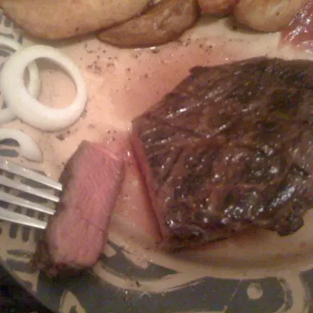 Steak Sous-Vide perfektes Branding