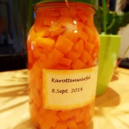 Karotten im Glas konservieren & Rezept Mayonnaise Salat