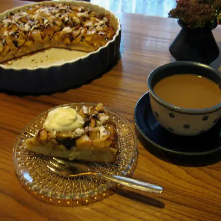Eine saftige Apfeltarte mit Quark-Öl-Teig