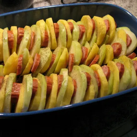 Kohlrabi-Kartoffel-Gratin