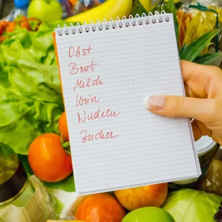 Sparen beim Einkaufen von Lebensmitteln