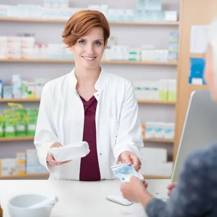 Sparen beim Einkaufen in der Apotheke