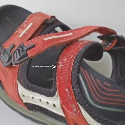 Klettverschluss regelmäßig sauber machen