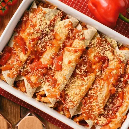 Skinny Chicken Enchiladas