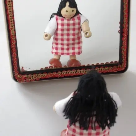 Horrorspiegel in der Umkleidekabine