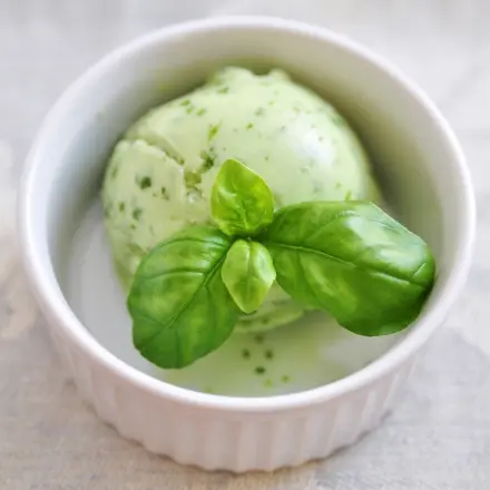 Basilikum Eis - ungewöhnlich aber lecker