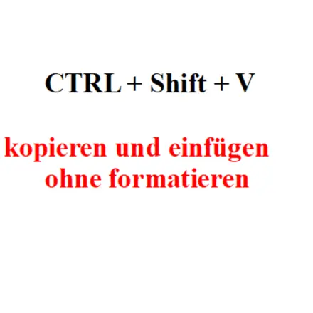 Kopieren ohne Format per Tastencombi