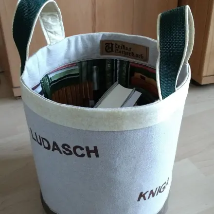 Bücherkorb: SnapPap meets Stoff!