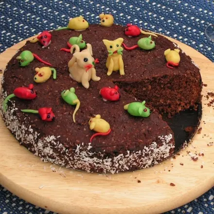 Bumerang-Schokoladenkuchen