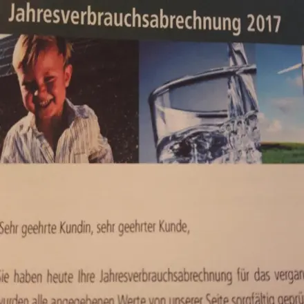 Verbrauchsabrechnung für 2017 - gibt es Sparpotenzial?