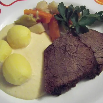 Tafelspitz mit Meerrettichsoße