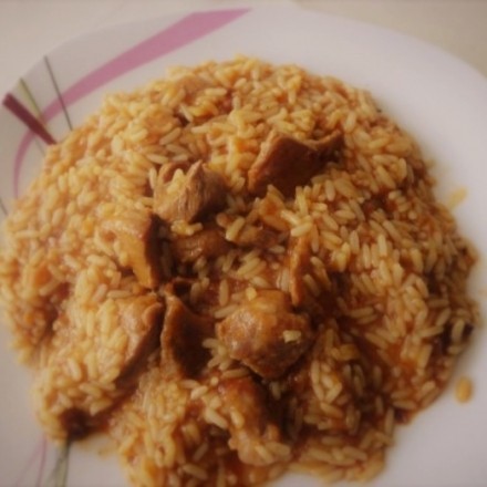 Reisfleisch im Schnellkochtopf zubereiten